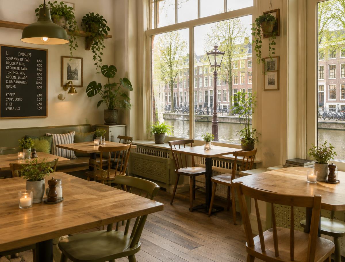 Interieur van een lunchroom