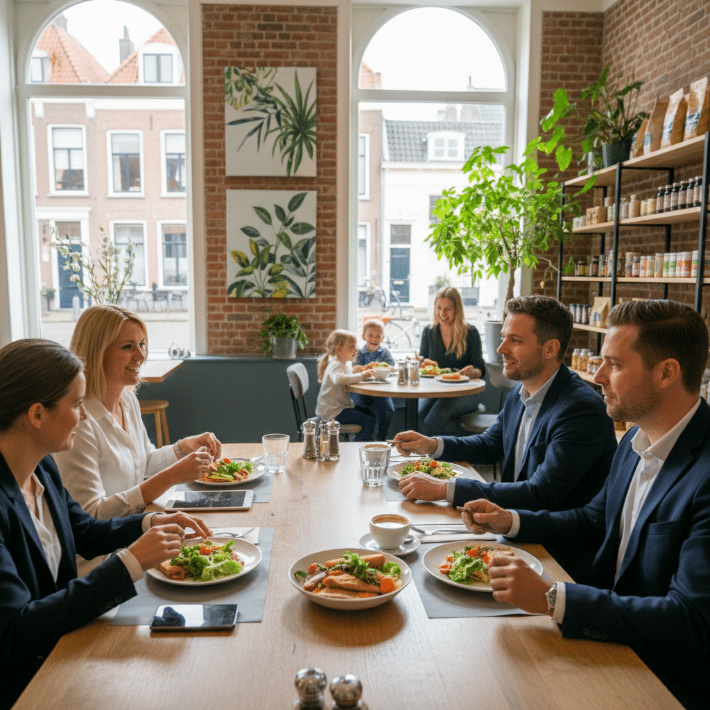 Lunchen voor zakelijke doeleinden