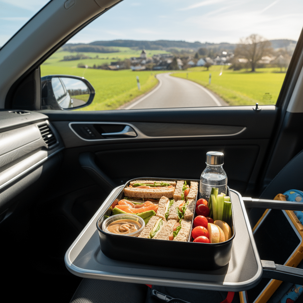 Lekker en gezond eten in de auto