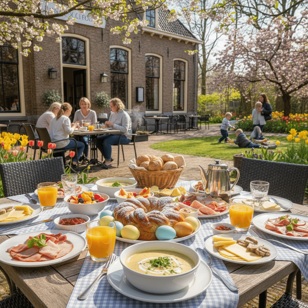 Traditionele paaslunchgerechten