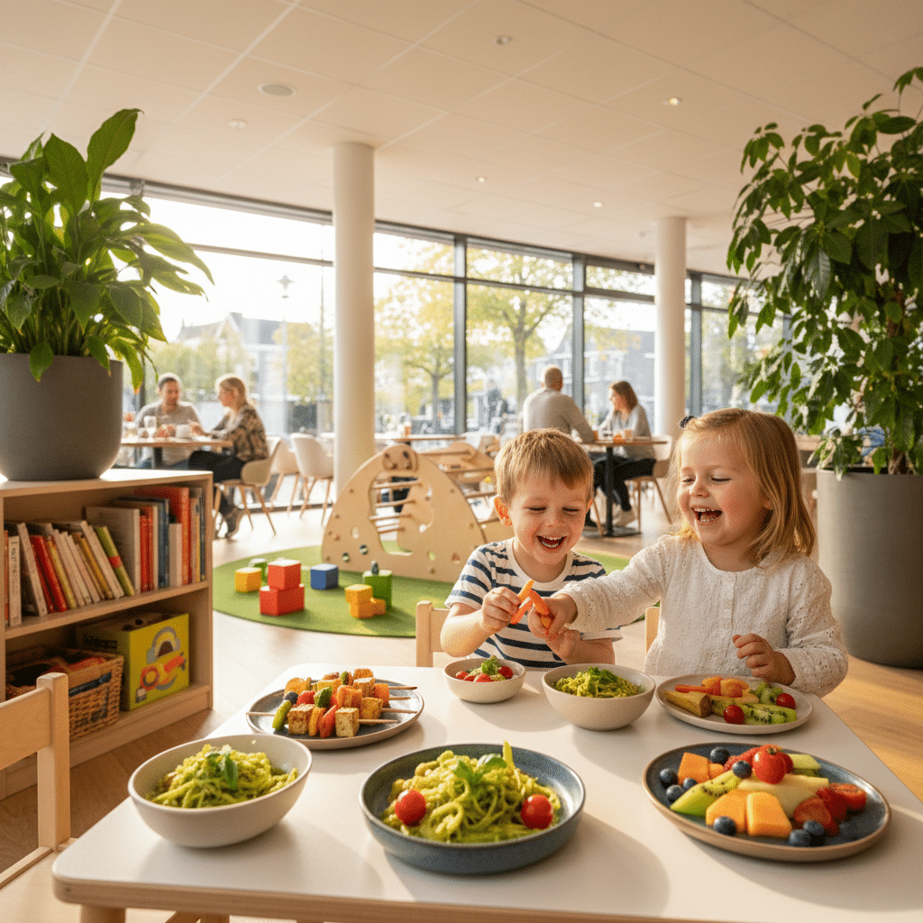 Vegan en vegetarische kindvriendelijke menu's
