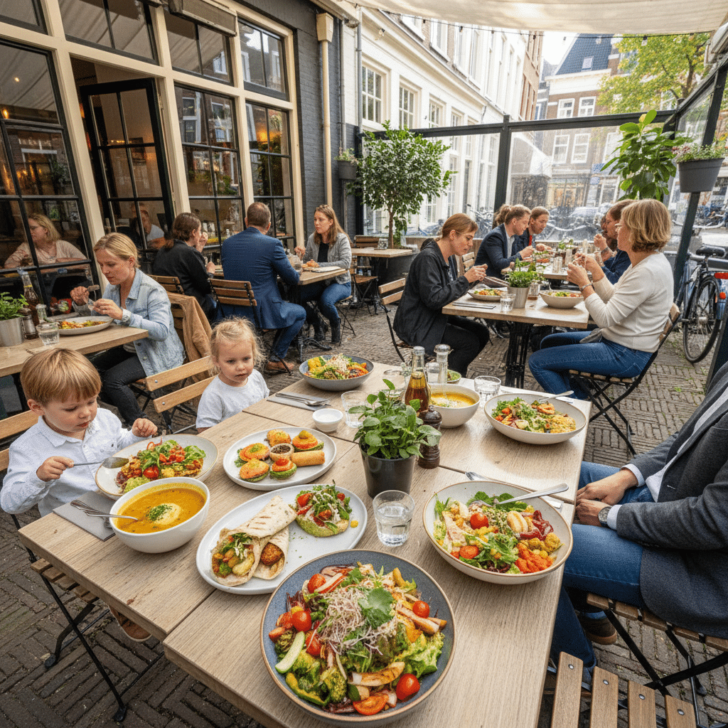 Vegan en vegetarische lunchopties