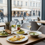lunchgerechten met asperges