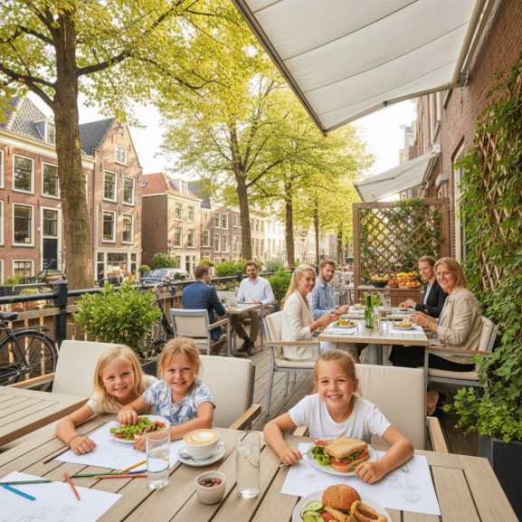 lunchen met kinderen in Arnhem