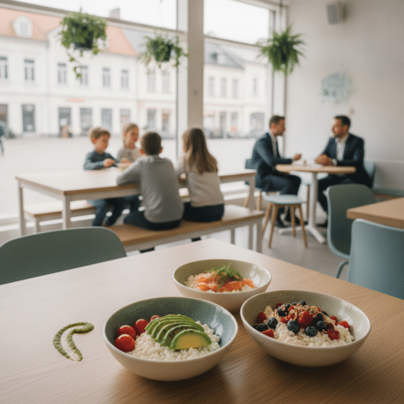 lunchgerechten met cottage cheese