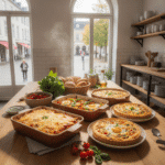 lunchgerechten uit de oven